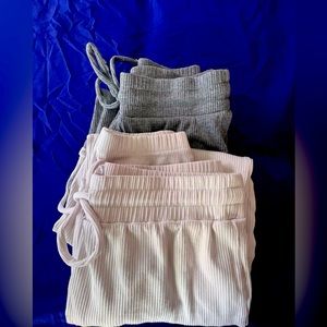 2 pair size small gray & white Forever 21 joggers